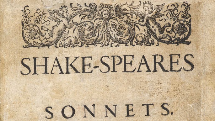 Original Title Page for Shakespeare's Sonnets